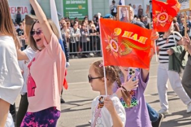 Парад Победы Анастасия Вострецова, корр. ИА AngarskMedia