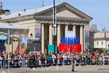 Парад Победы Анастасия Вострецова, корр. ИА AngarskMedia