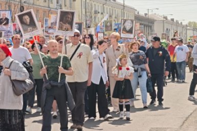 Парад Победы Анастасия Вострецова, корр. ИА AngarskMedia